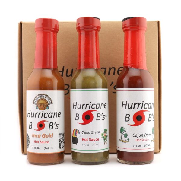 Hurricane Bobs Hot Sauce 3 Pack Box Set